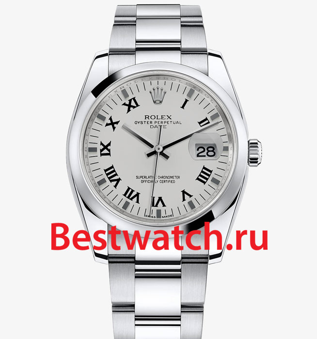 Часы Rolex Datejust 34 115200_silver_roman