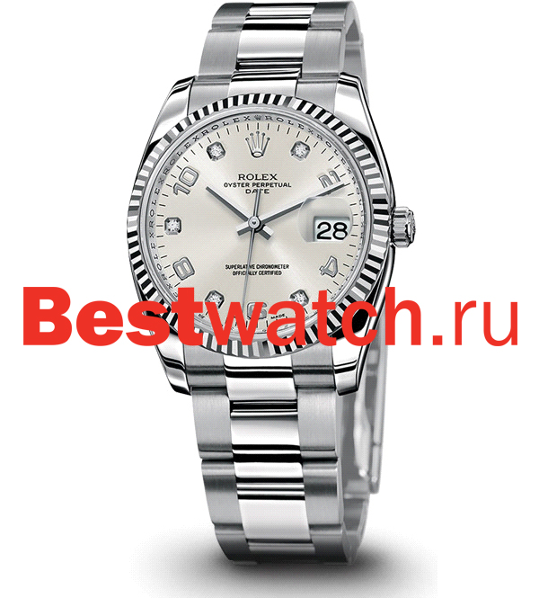 Часы Rolex Datejust 34 115234d_silver