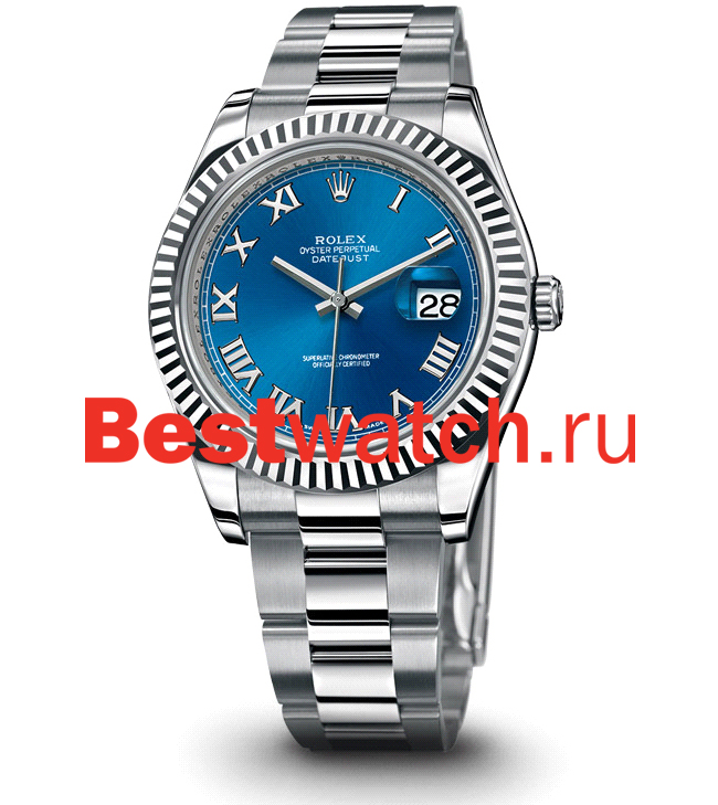 Часы Rolex Datejust II 41 116334_blue
