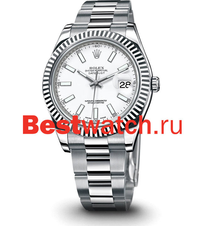 Часы Rolex Datejust II 41 116334_white
