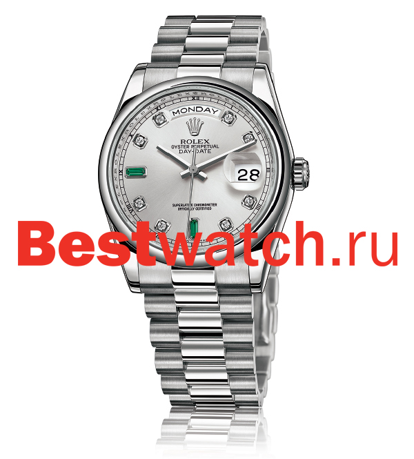 Часы Rolex Day-Date 36 118206d_silver