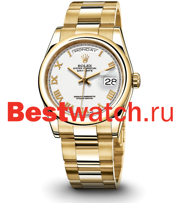 Часы Rolex Day-Date 36 118208_white