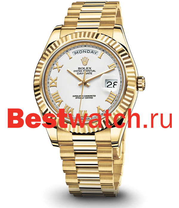 Часы Rolex Day-Date II 41 218238_white