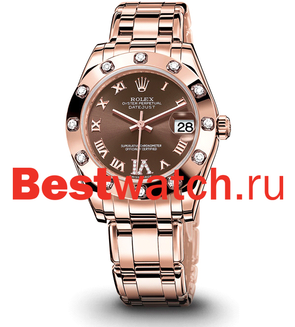 Часы Rolex Pearlmaster 81315d_chocolate