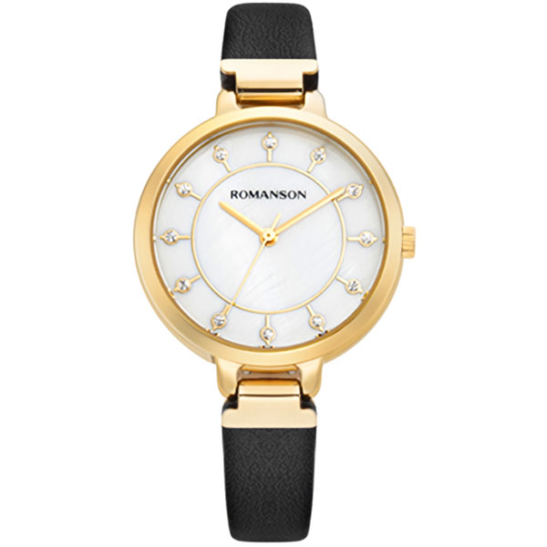 Часы Romanson Leather RL0B15LLG(WH)BK