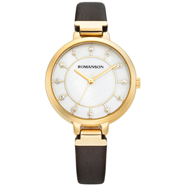 Часы Romanson Leather RL0B15LLG(WH)BN