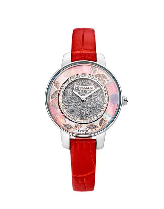 Часы Romanson Floroje RL9A03LLW(WH)RED