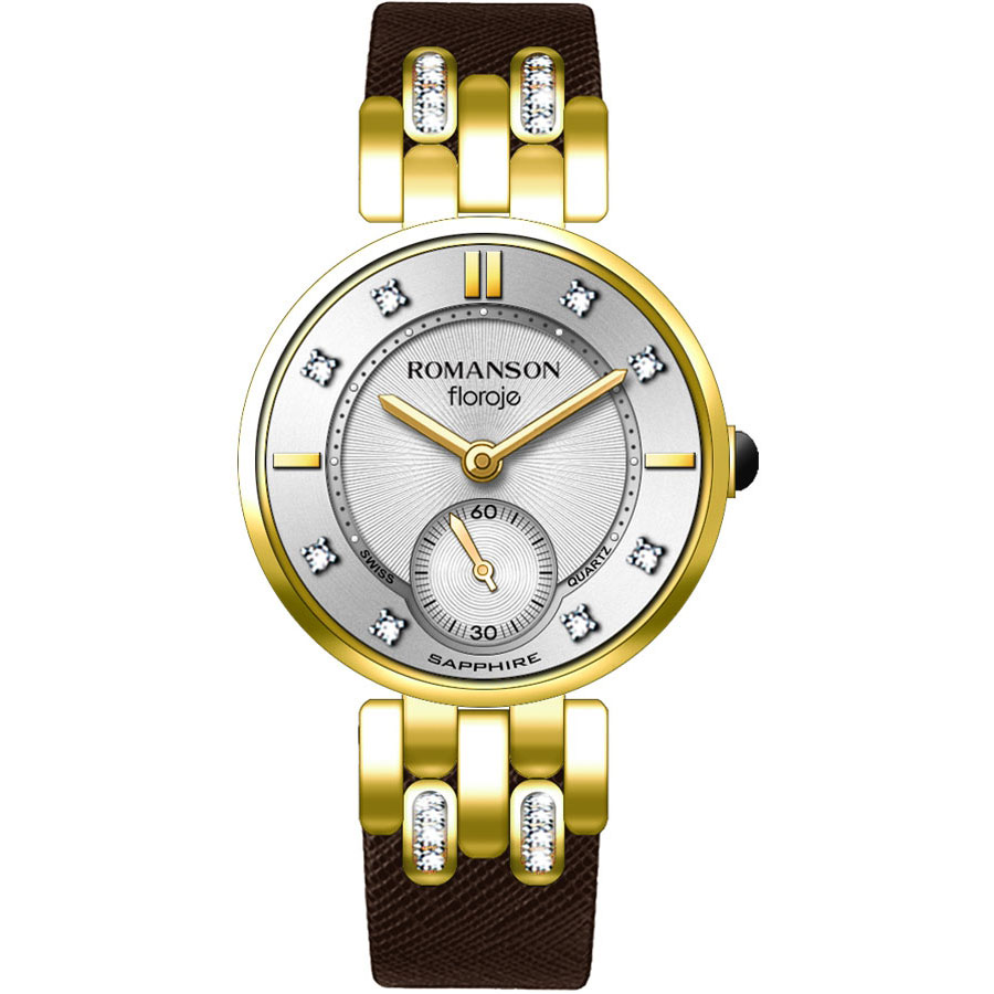 Часы Romanson Floroje RL9A10QLG(WH)