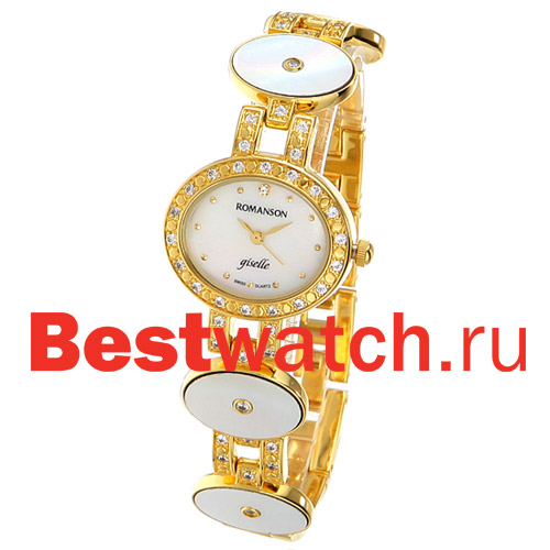 Часы Romanson Giselle RM7697QLG(WH)