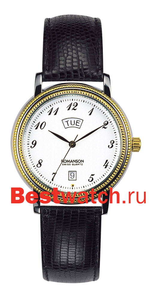 Часы Romanson Leather TL0159SMC(WH)