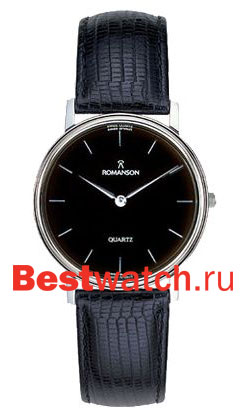 Часы Romanson Leather TL0161SMW(BK)