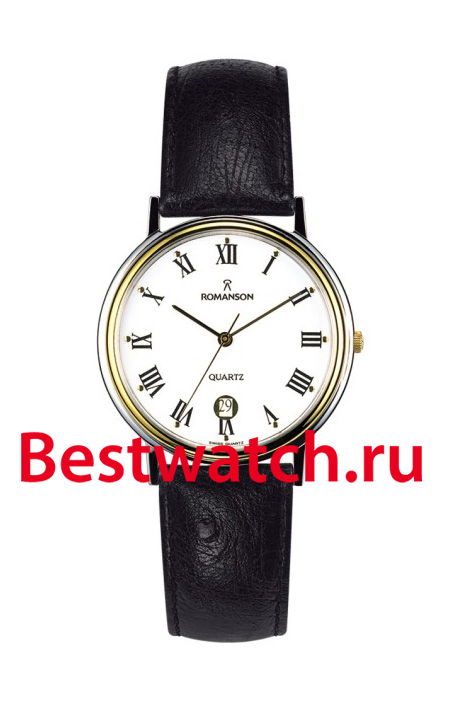 Часы Romanson Leather TL0162SMC(WH)