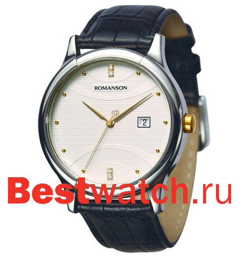 Часы Romanson Leather TL1213SMC(WH)