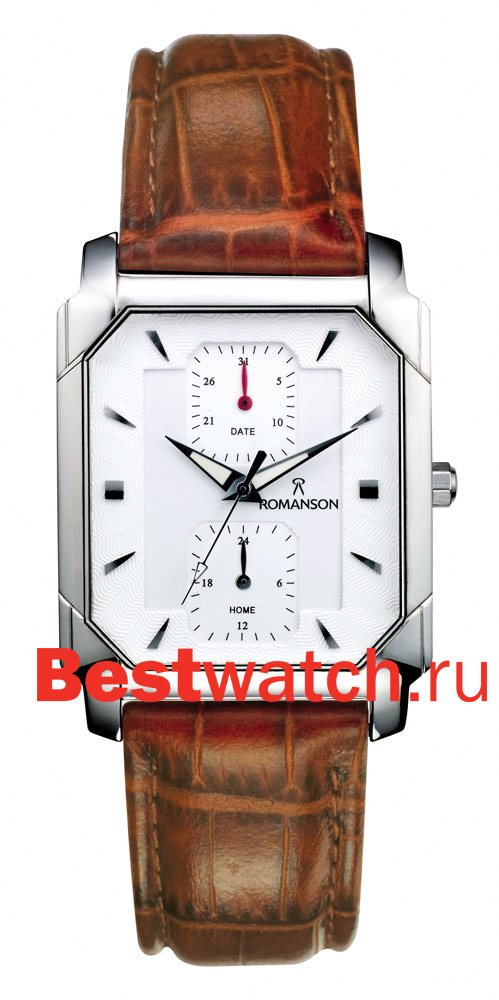 Часы Romanson Leather TL3142SMW(WH)