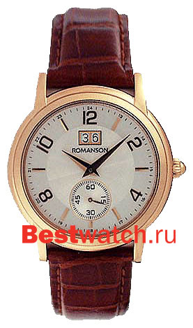 Часы Romanson Leather TL3587SMR(WH)