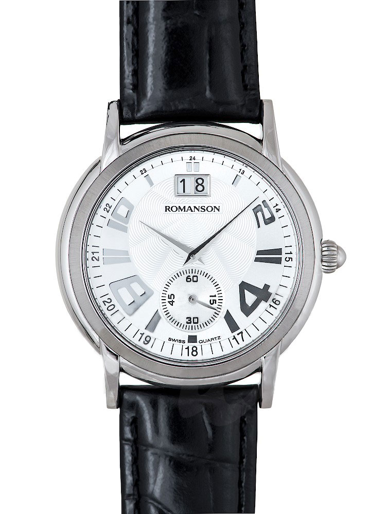 Часы Romanson Leather TL3587SMW(WH)