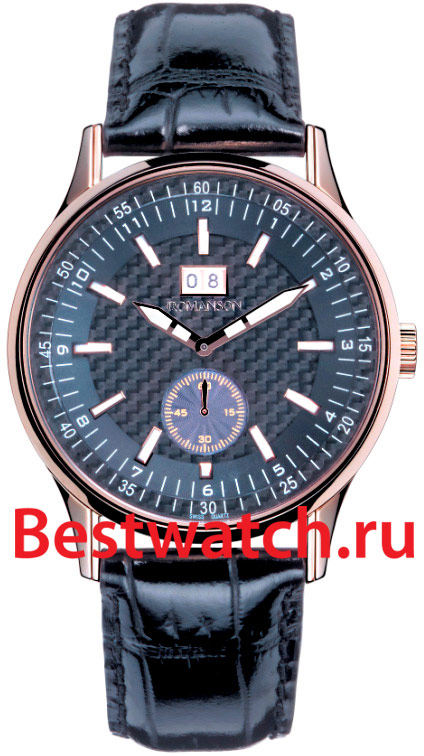 Часы Romanson Leather TL4131SMC(BK)