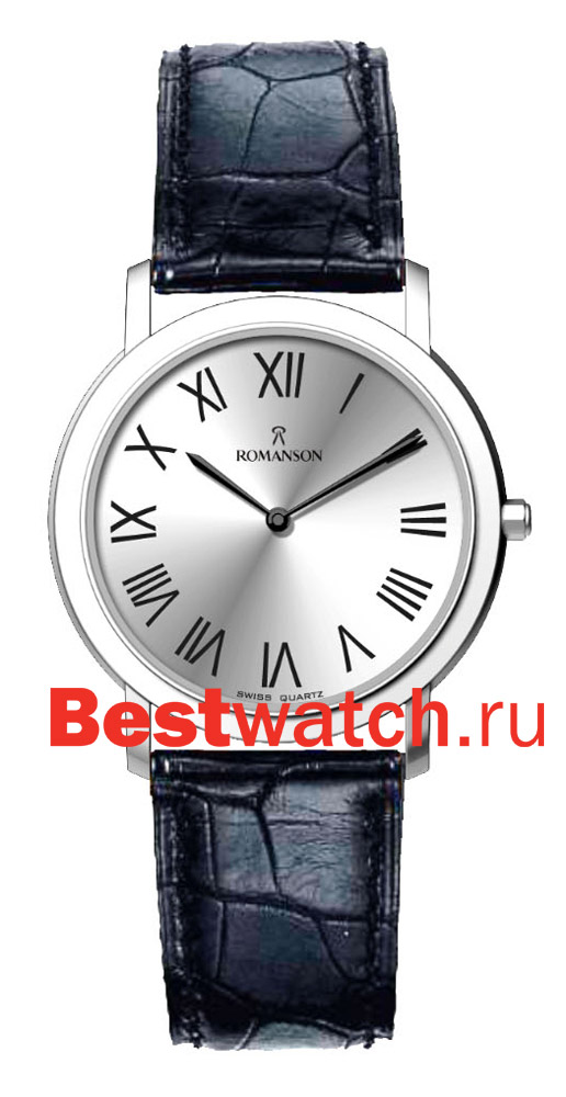 Часы Romanson Leather TL5111SMW(WH)