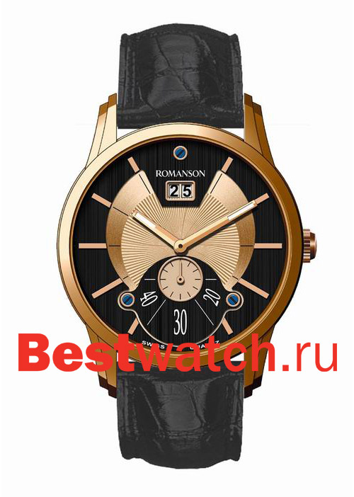 Часы Romanson Leather TL7264SMR(BK)