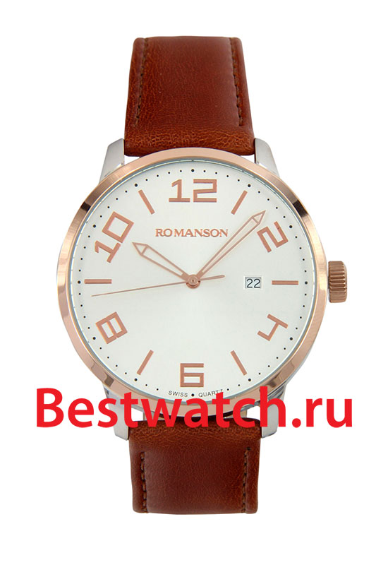 Часы Romanson Leather TL8250BMJ(WH)