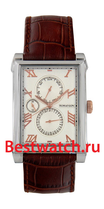 Часы Romanson Leather TL9225MJ(WH)