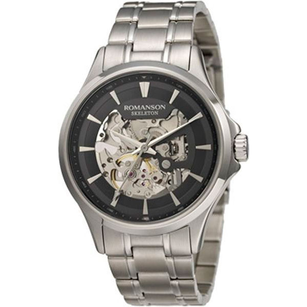 Часы Romanson Skeleton TM4222RMW(BK)
