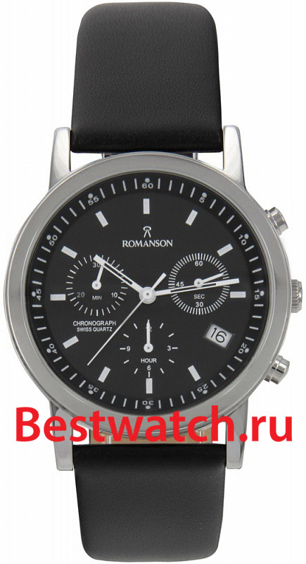 Часы Romanson Leather UL0105PMW(BK)