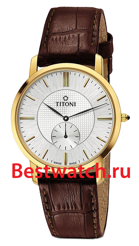 Часы Titoni Slenderline TQ-52917-G-ST-380