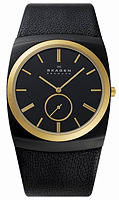 Skagen Leather Rectangular 511XLBLB
