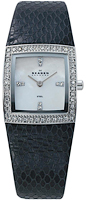 Skagen Leather Rectangular 608SSLB8