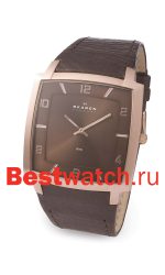 Skagen Leather Rectangular 621XXLRLD