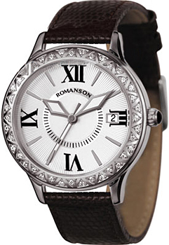 Часы Romanson Lady Jewelry RL1222QLW(WH)BK