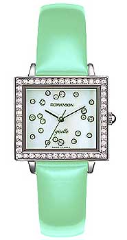 Часы Romanson Lady Jewelry RL7213QLW(GREEN)