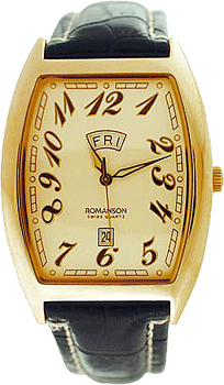 Часы Romanson Leather TL0225XG(GD)