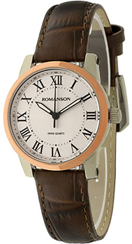 Часы Romanson Leather TL0334LJ(WH)