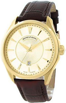 Часы Romanson Leather TL0337LG(GD)