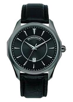 Часы Romanson Leather TL0337MB(BK)