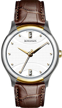 Часы Romanson Leather TL1213SLC(WH)