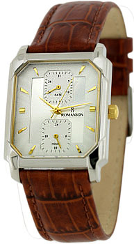 Часы Romanson Leather TL3142SMC(WH)